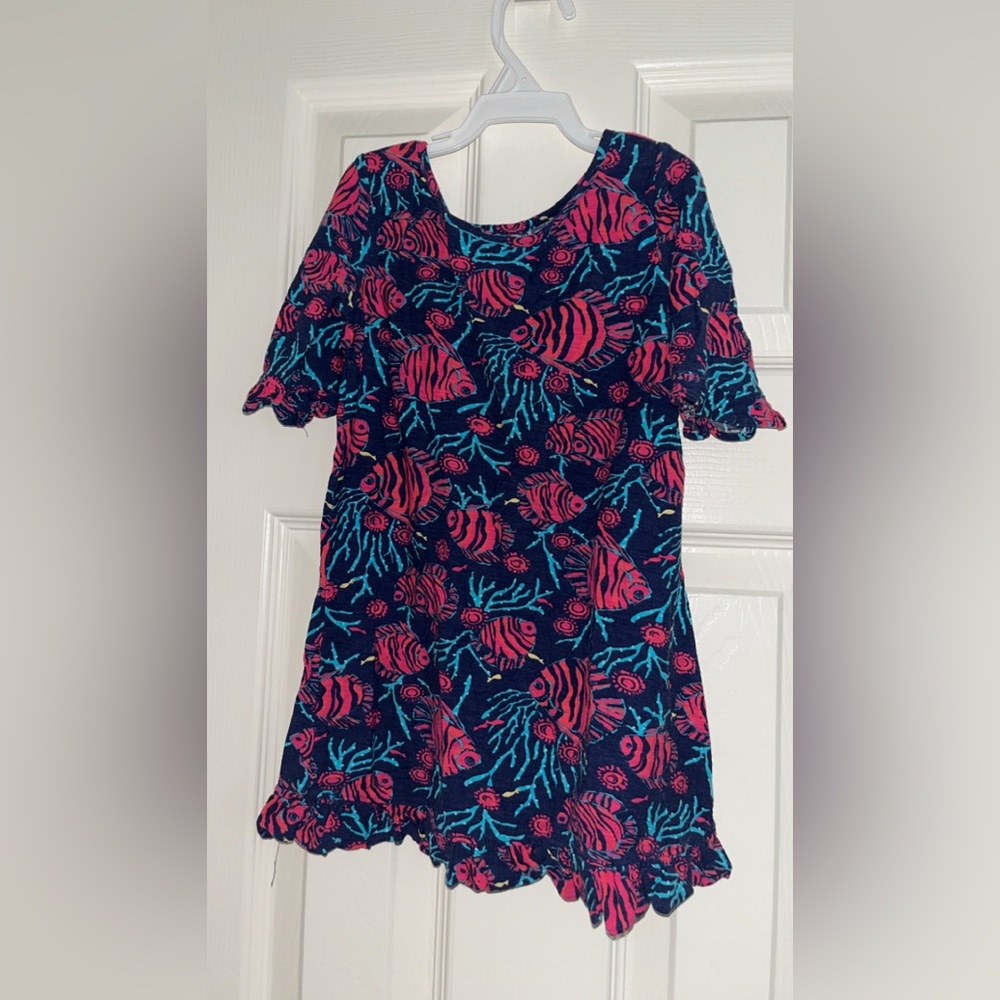 Lilly Pulitzer Pink and Blue Kids Casual Dress